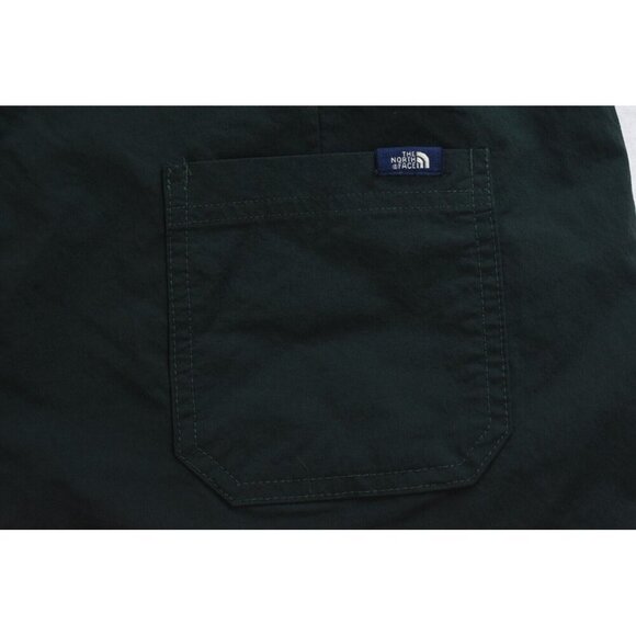 The North Face Mapleton Women's Shorts Size 12 Dark Green Nylon Stretch Cuffed - Picture 12 of 14